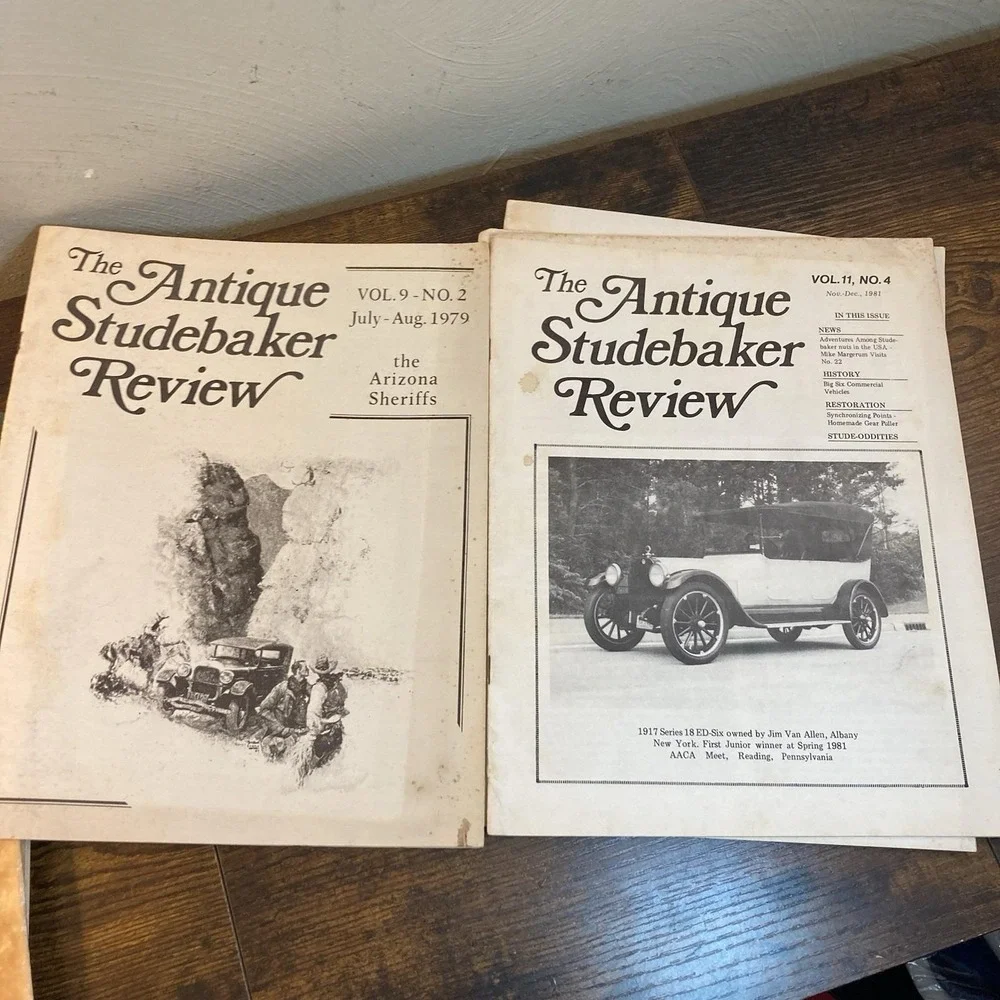 The Antique‎ Studebaker Review 12 Issues Lot 1972-1982 Vtg Classic Cars Ephemera
